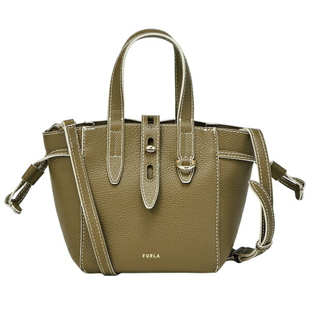 Furla Handbag Net BASRFUA Khaki Green